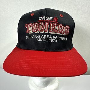 Cobra Caps Case IH Toners Hat Cap Snapback Black Red